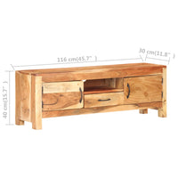 Thumbnail for TV-Schrank 116x30x40 cm Massivholz Akazie