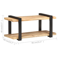 Thumbnail for TV-Schrank 90x40x40 cm Raues Mangoholz