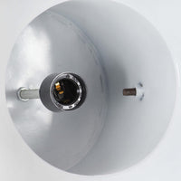 Thumbnail for Hängelampe Industriestil 25 W Weiß Rund Mangoholz 42 cm E27