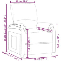 Thumbnail for Relaxsessel Hellgrau Stoff