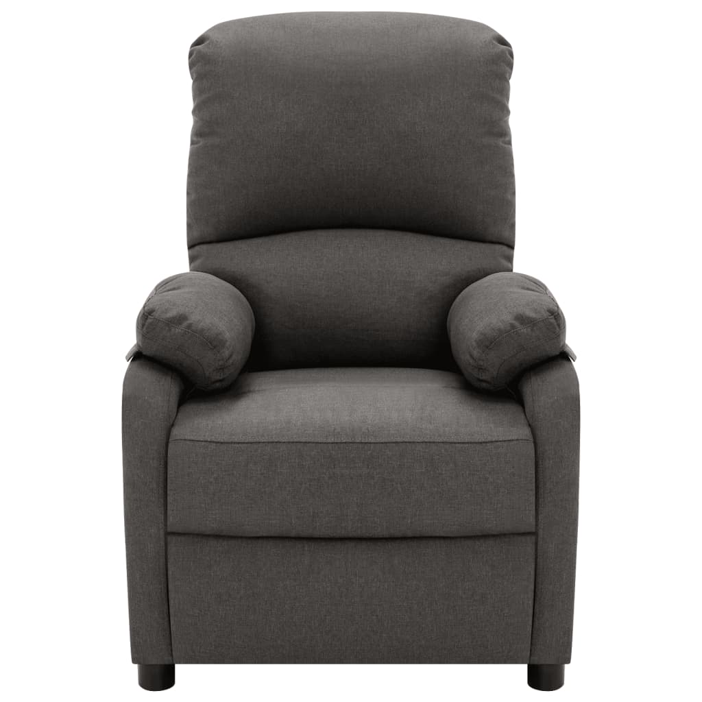 Massagesessel Dunkelgrau Stoff