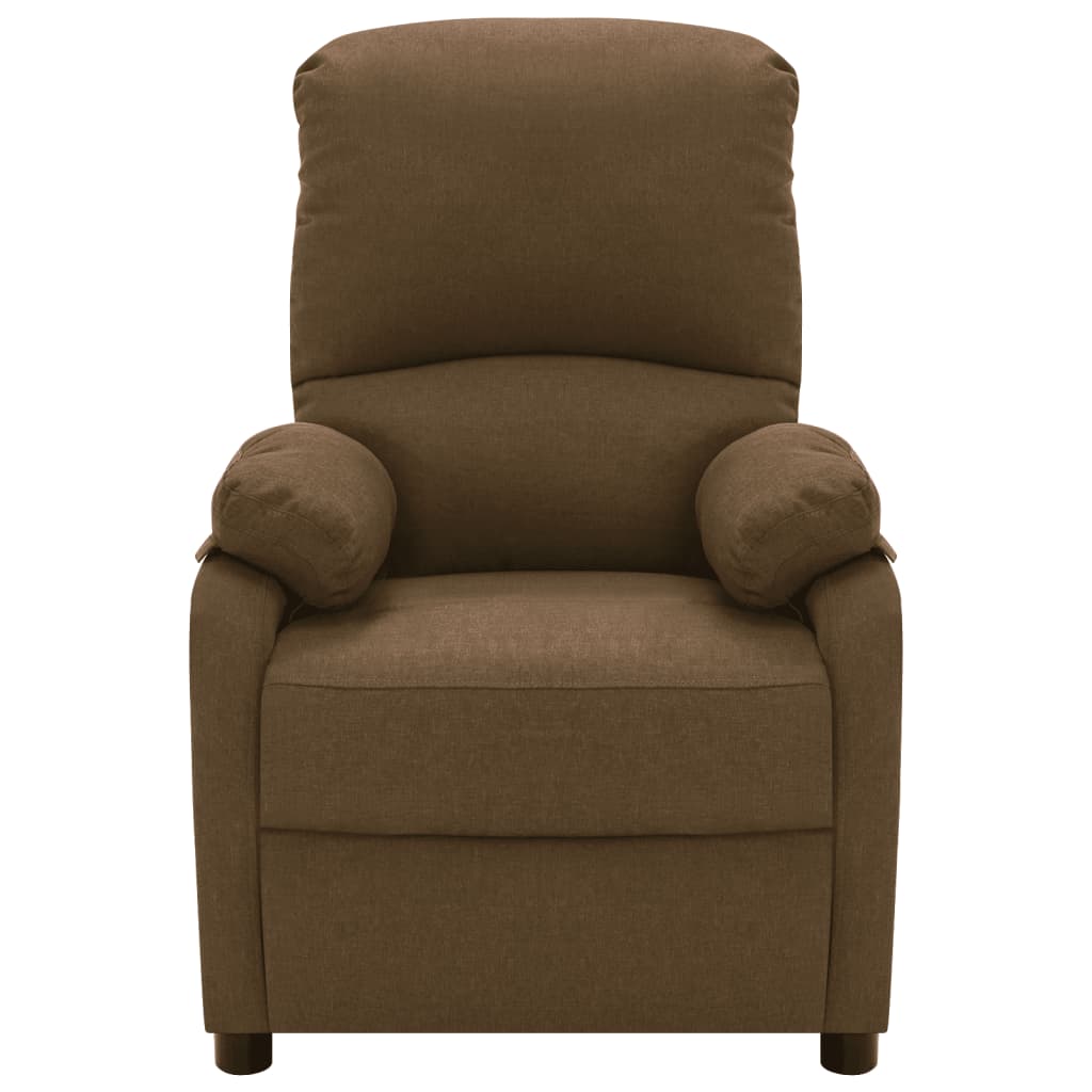 Massagesessel Braun Stoff