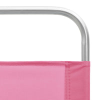 Thumbnail for Klappbare Strandstühle 2 Stk. Rosa Stoff