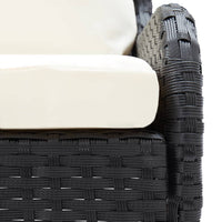 Thumbnail for Garten-Ecksofa 2-tlg. Poly Rattan Schwarz