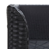 Thumbnail for Garten-Ecksofa 2-tlg. Poly Rattan Schwarz