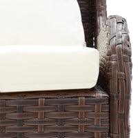 Thumbnail for Garten-Ecksofa 2-tlg. Poly Rattan Braun
