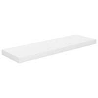 Thumbnail for 323751 vidaXL Floating Wall Shelf High Gloss White 80x23,5x3,8 cm MDF