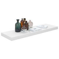 Thumbnail for 323751 vidaXL Floating Wall Shelf High Gloss White 80x23,5x3,8 cm MDF