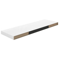 Thumbnail for 323751 vidaXL Floating Wall Shelf High Gloss White 80x23,5x3,8 cm MDF