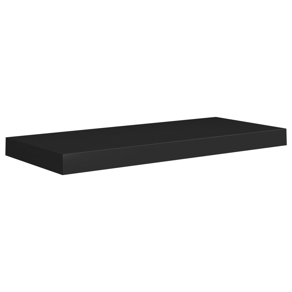 Wandregale Schwebend 4 Stk. Schwarz 60x23,5x3,8cm MDF