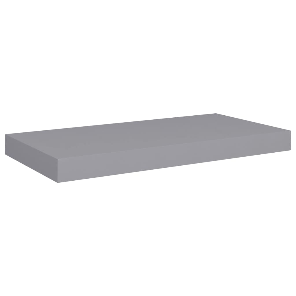 Schwebende Wandregale 4 Stk. Grau 50x23x3,8cm MDF