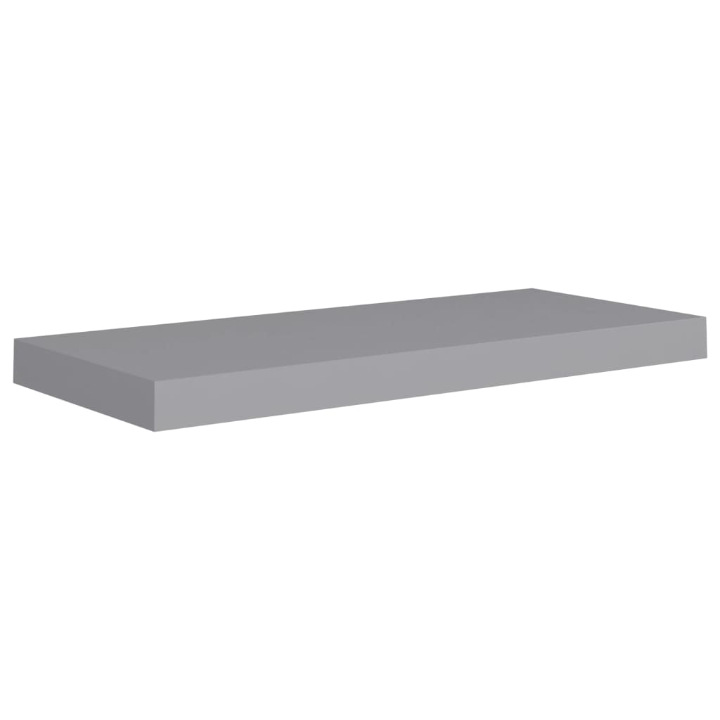 Schwebende Wandregale 4 Stk. Grau 60x23,5x3,8cm MDF