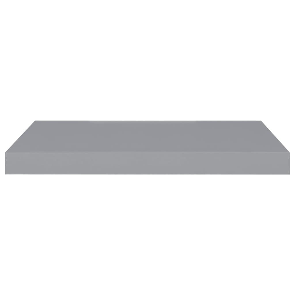 Schwebende Wandregale 4 Stk. Grau 60x23,5x3,8cm MDF