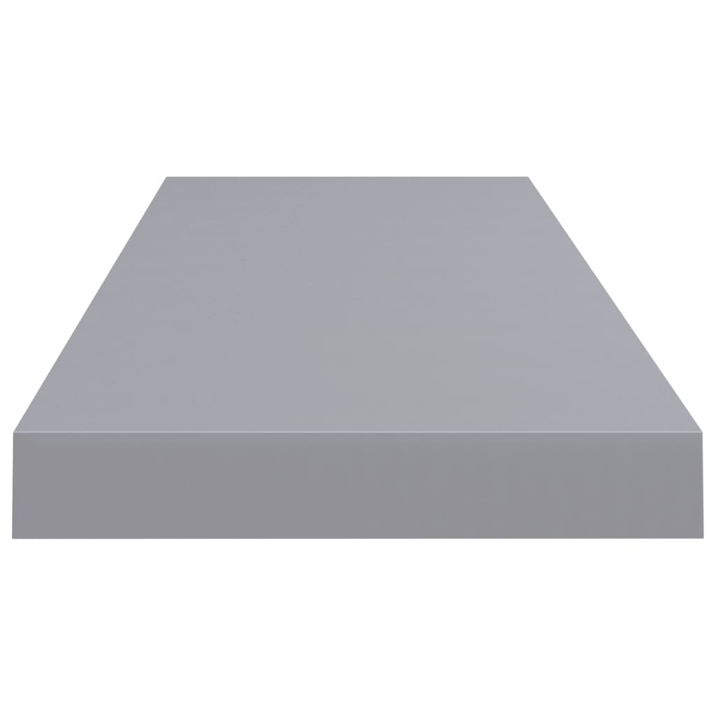 Schweberegale 4 Stk. Grau 80x23,5x3,8 cm MDF