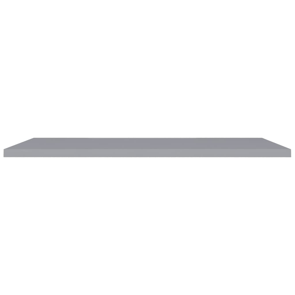 Schwebende Wandregale 4 Stk. Grau 120x23,5x3,8 cm MDF