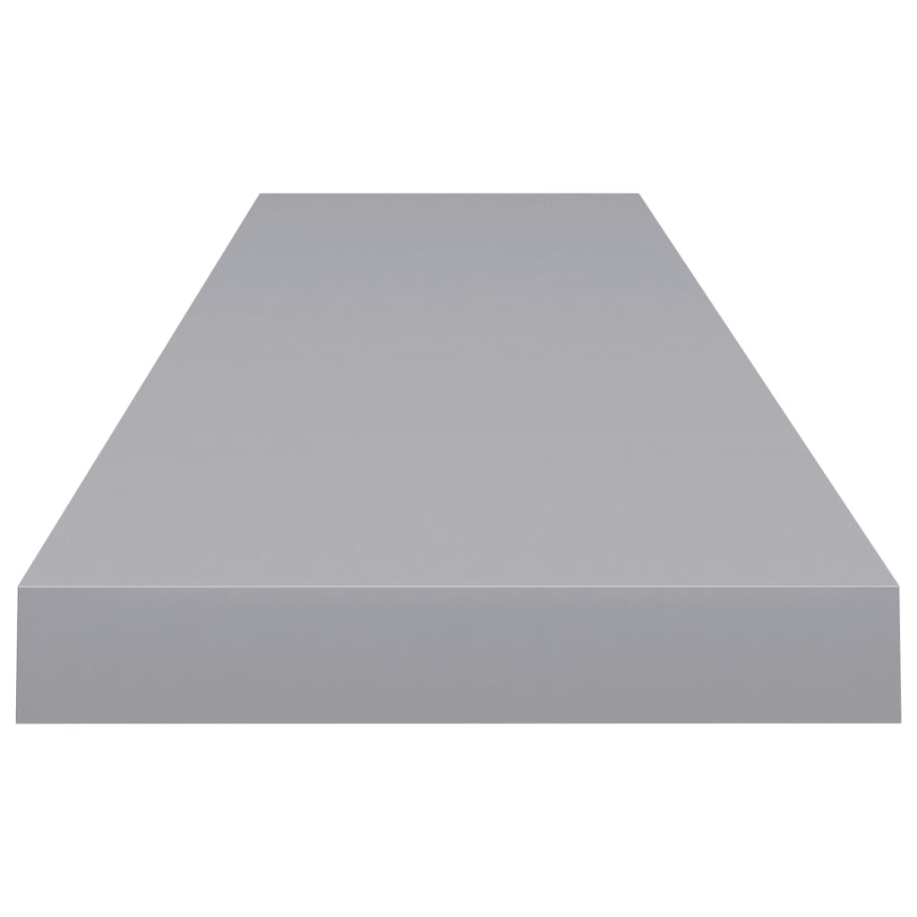 Schwebende Wandregale 4 Stk. Grau 120x23,5x3,8 cm MDF