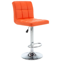 Thumbnail for Barhocker 2 Stk. Orange Kunstleder