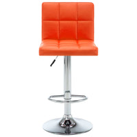 Thumbnail for Barhocker 2 Stk. Orange Kunstleder