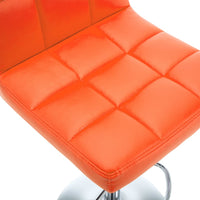 Thumbnail for Barhocker 2 Stk. Orange Kunstleder