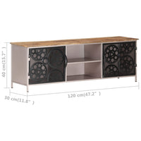 Thumbnail for TV-Schrank 120x30x40 cm Raues Mangoholz