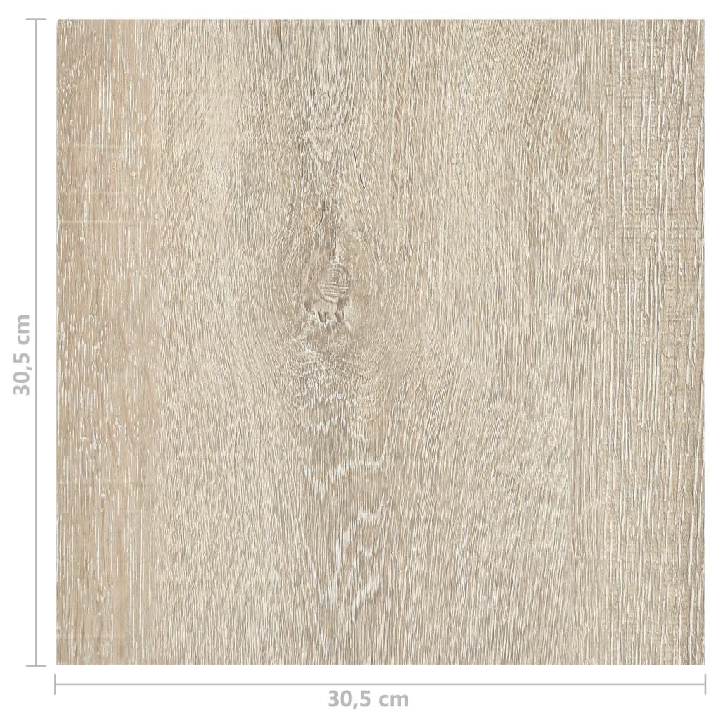 PVC-Fliesen Selbstklebend 55 Stk. 5,11 m² Beige