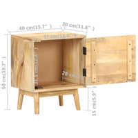 Thumbnail for Nachttisch 40x30x50 cm Massivholz Mango