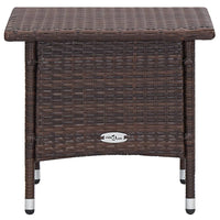 Thumbnail for 2-tlg. Garten-Lounge-Set mit Auflagen Poly Rattan Braun