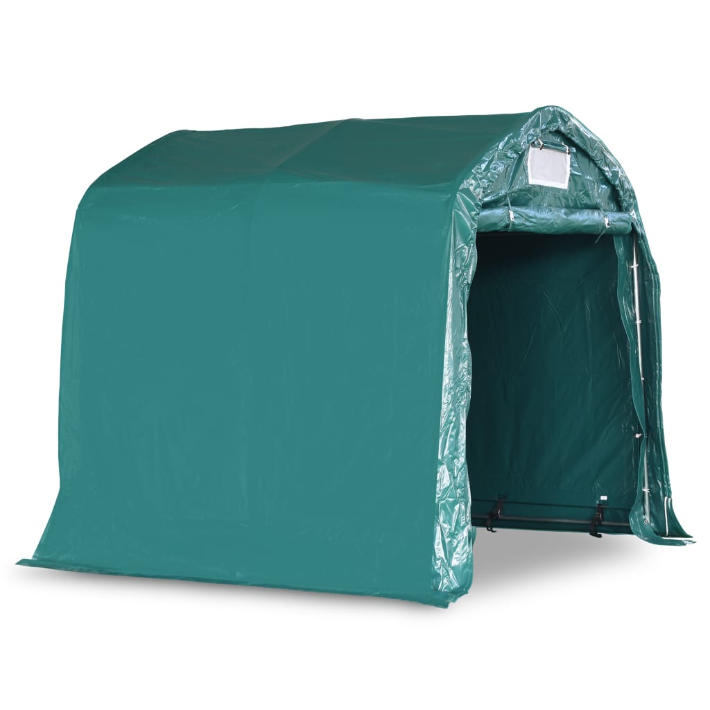 3056431 vidaXL Garage Tent PVC 2,4x2,4 m Green (310024+310025)