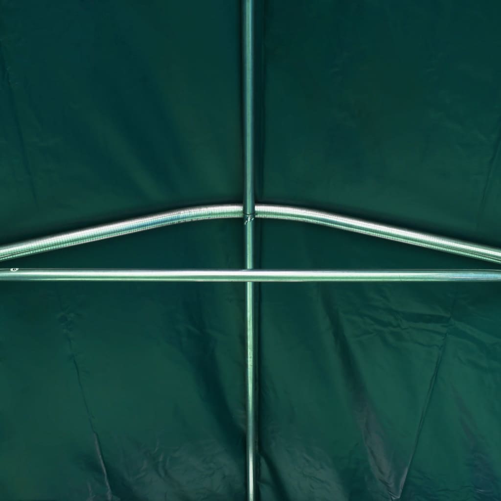 3056431 vidaXL Garage Tent PVC 2,4x2,4 m Green (310024+310025)