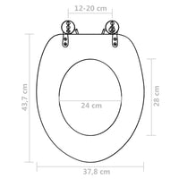 Thumbnail for Toilettensitze mit Deckel 2 Stk. MDF Grün Wassertropfen-Design