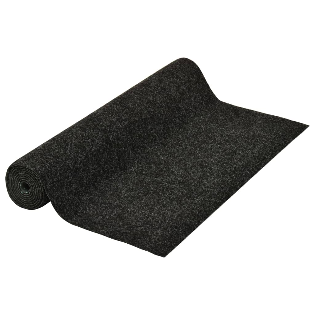 Kunstrasen mit Noppen 3x1 m Anthrazit