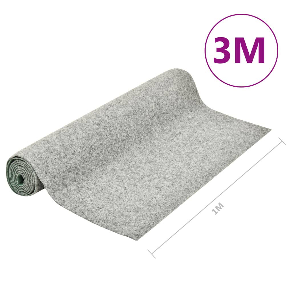 Kunstrasen mit Noppen 3x1 m Grau