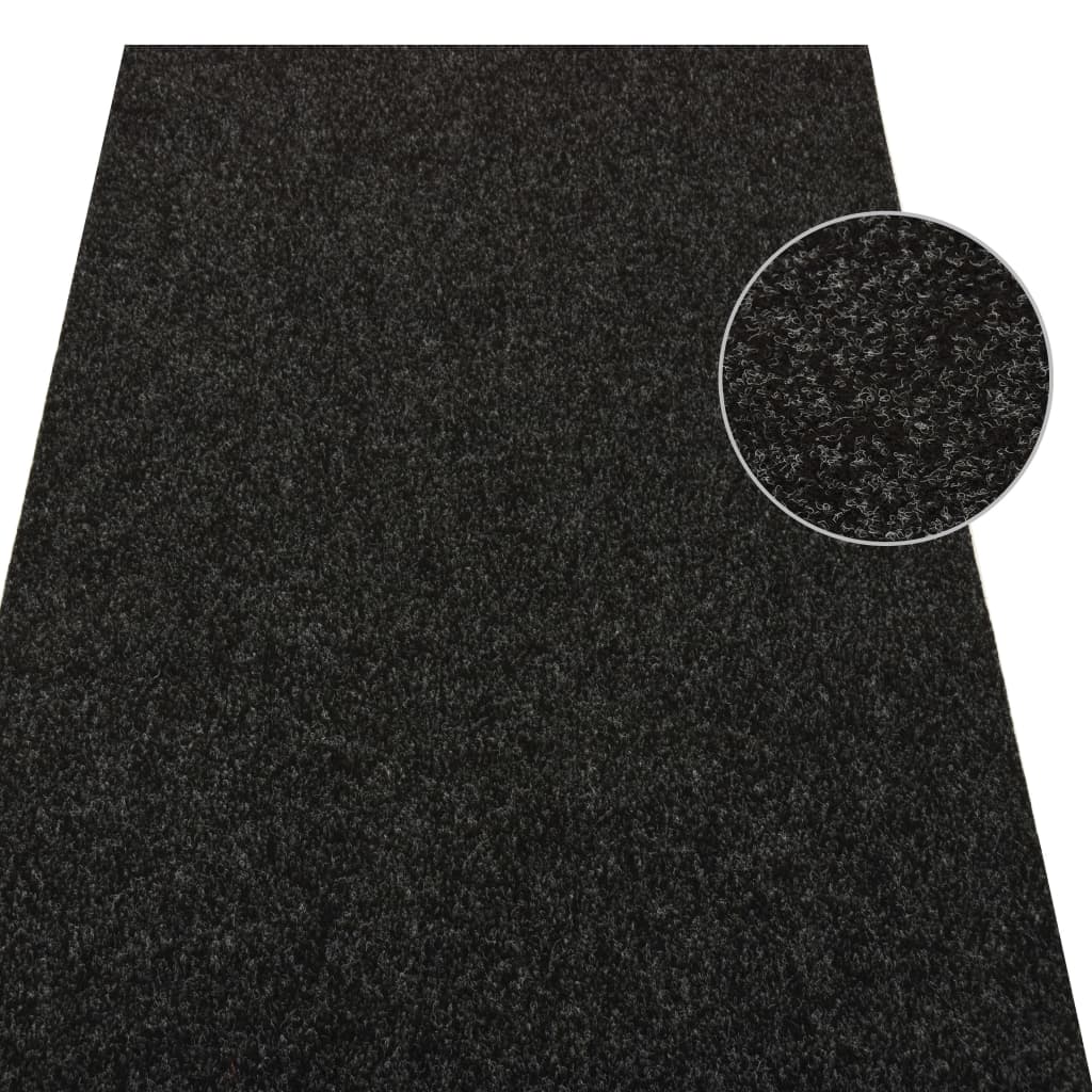 Kunstrasen mit Noppen 5x1 m Anthrazit