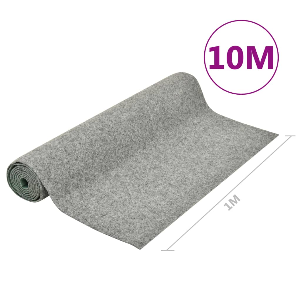 Kunstrasen mit Noppen 10x1 m Grau