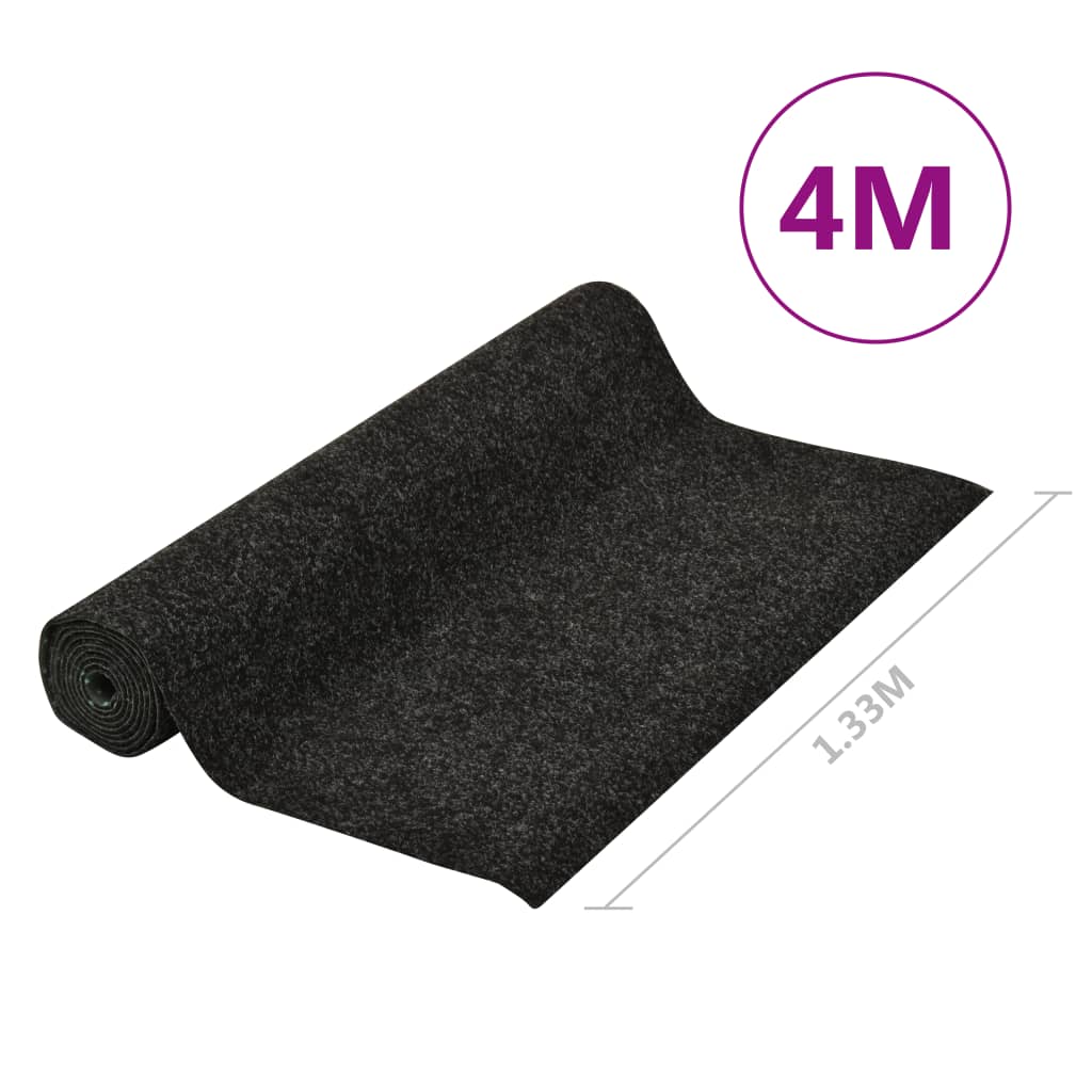 Kunstrasen mit Noppen 4x1,33 m Anthrazit