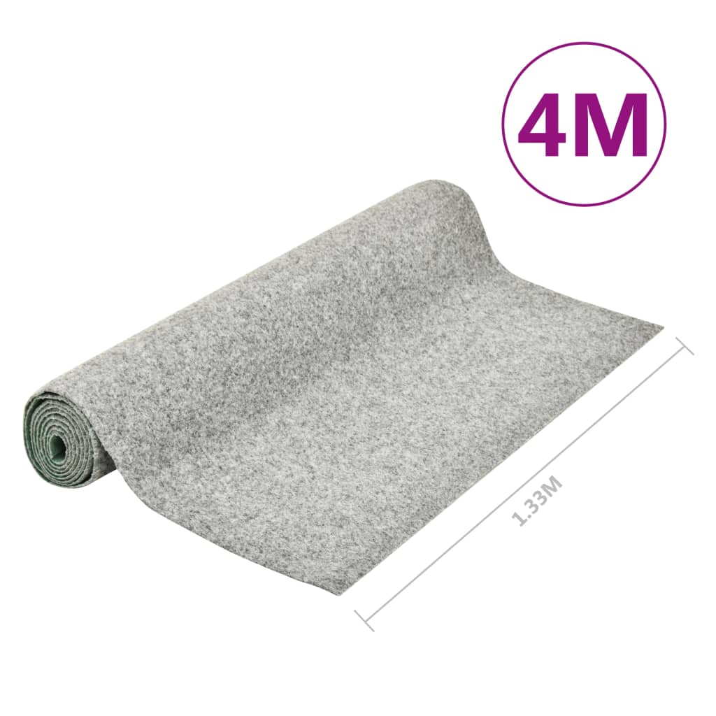 Kunstrasen mit Noppen 4x1,33 m Grau
