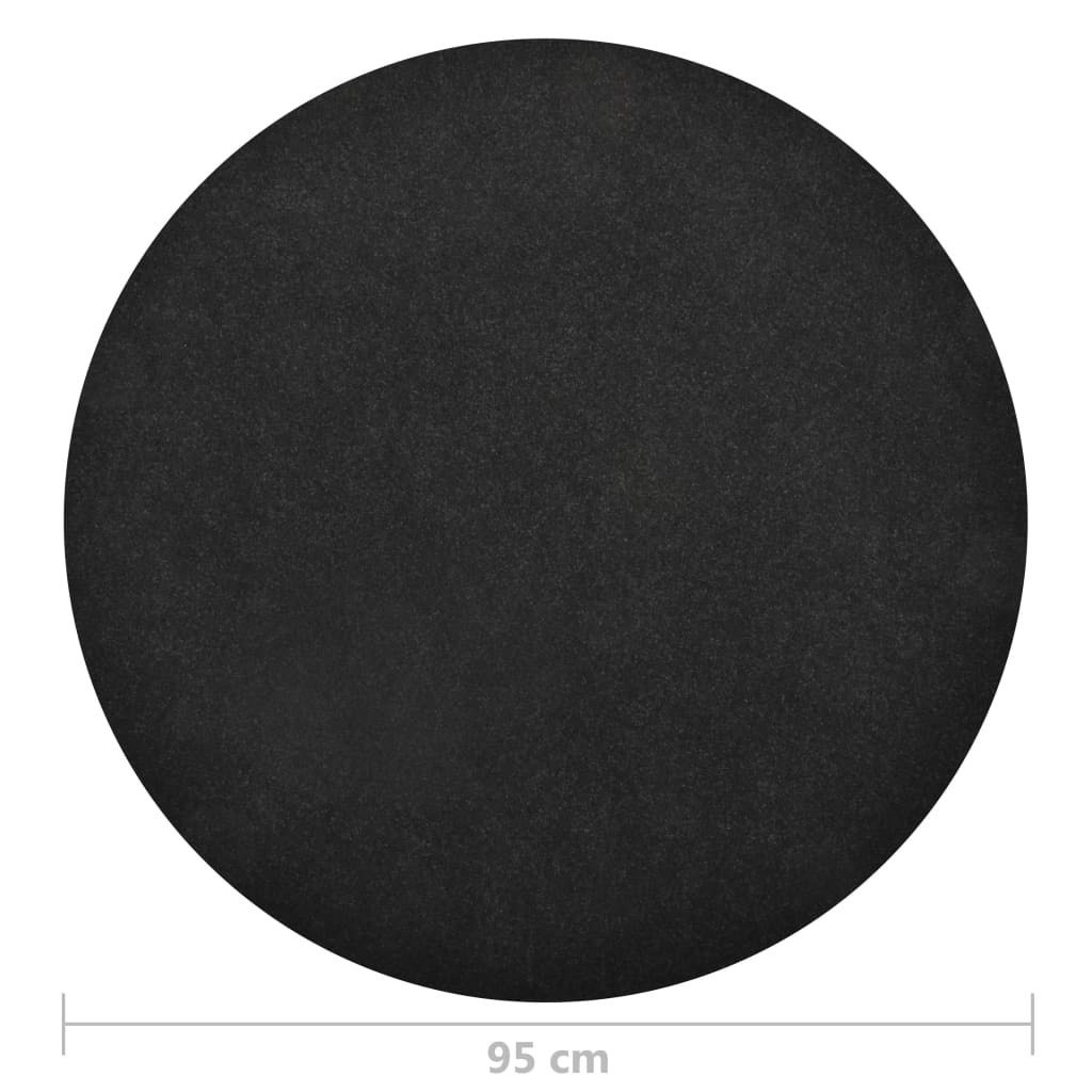 Kunstrasen mit Noppen Durchm. 95 cm Anthrazit Rund