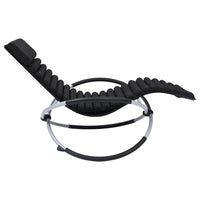 Thumbnail for Garten-Sonnenliege mit Auflage Stahl Schwarz