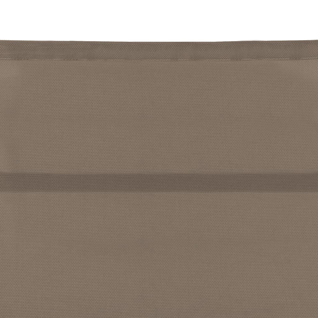 Sonnenliege Textilene und Aluminium Taupe
