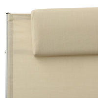 Thumbnail for Sonnenliege mit Kissen Textiline Creme