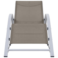 Thumbnail for Sonnenliegen 2 Stk. mit Tisch Aluminium Taupe