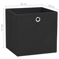 Thumbnail for Aufbewahrungsboxen 4 Stk. Vliesstoff 28x28x28 cm Schwarz