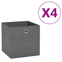 Thumbnail for Aufbewahrungsboxen 4 Stk. Vliesstoff 28x28x28 cm Grau