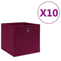 Thumbnail for Aufbewahrungsboxen 10 Stk. Vliesstoff 28x28x28 cm Dunkelrot