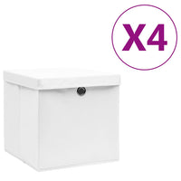 Thumbnail for Aufbewahrungsboxen mit Deckeln 4 Stk. 28x28x28 cm Weiß