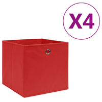 Thumbnail for Aufbewahrungsboxen 4 Stk. Vliesstoff 28x28x28 cm Rot