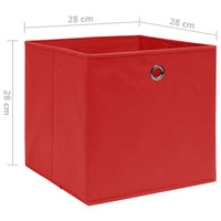 Thumbnail for Aufbewahrungsboxen 4 Stk. Vliesstoff 28x28x28 cm Rot