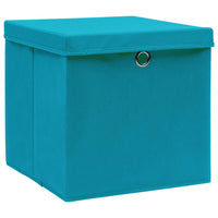 Thumbnail for Aufbewahrungsboxen mit Deckeln 4 Stk. 28x28x28 cm Babyblau
