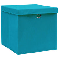 Thumbnail for Aufbewahrungsboxen mit Deckeln 10 Stk. 28x28x28 cm Babyblau