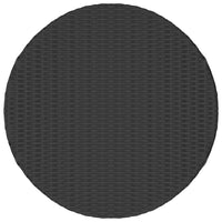 Thumbnail for Gartentisch Schwarz 70x70x73 cm Poly Rattan